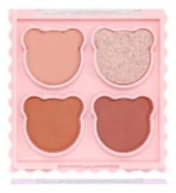 Paq 24 Paletas Sombras Ojos Osito Teddy Glam Compacto ALJ Blanco