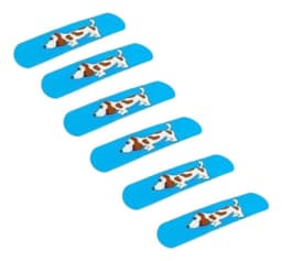 PACK 5 PARCHES CURITA INFANTIL DISENO ANIMALITOS HERIDAS LAU