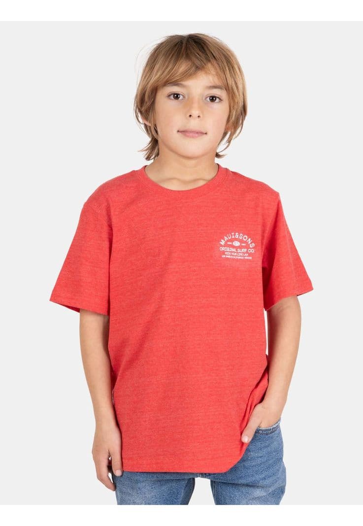 Polera MC Salitre Rojo Infantil Maui And Sons 8