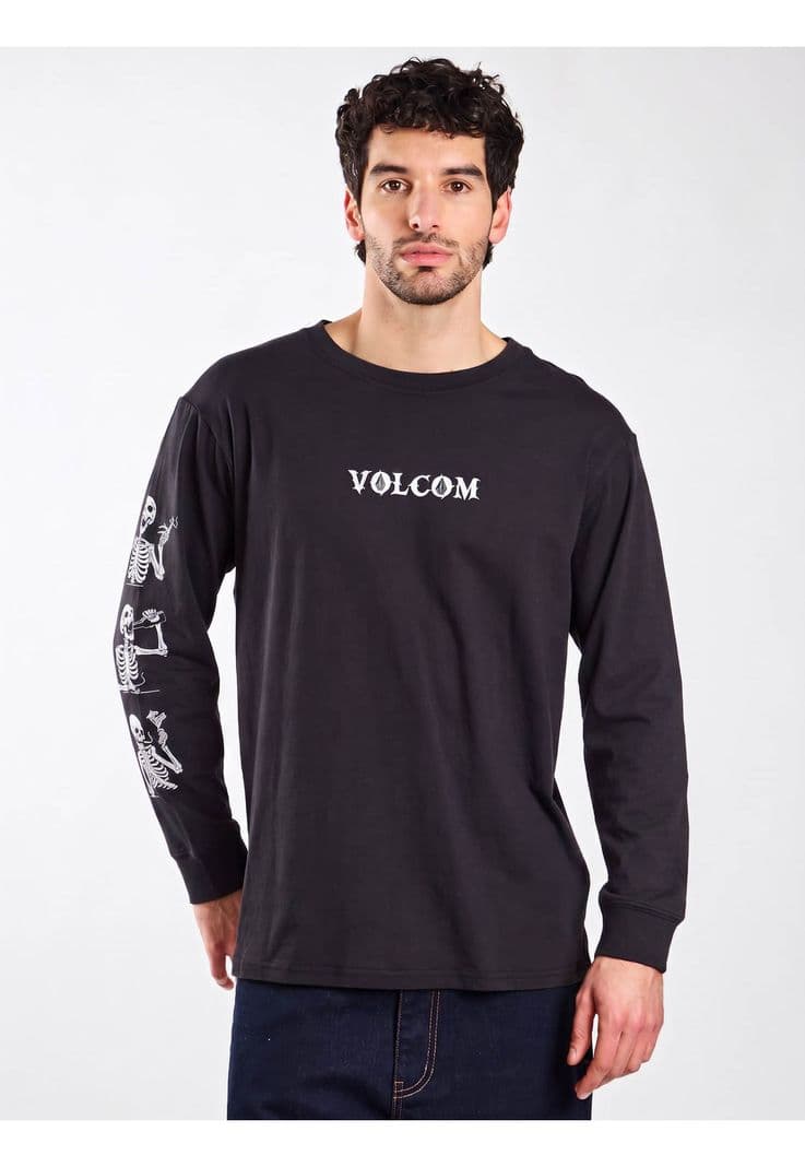 Polera ML Outlier Negro Hombre Volcom L