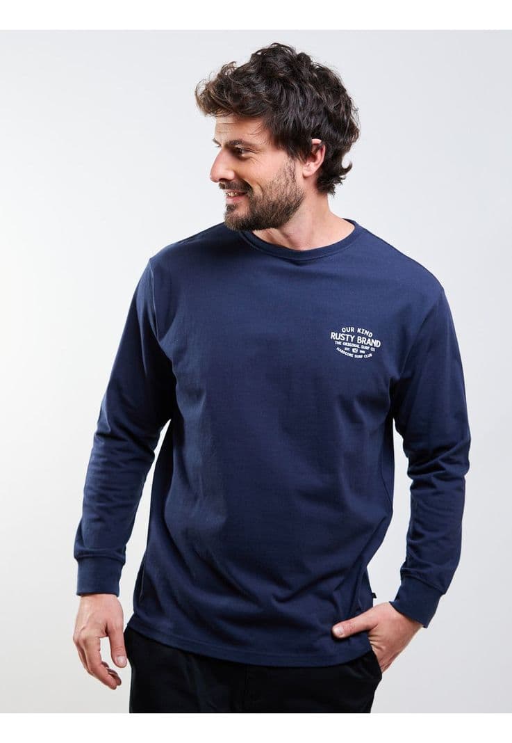 Polera ML Hxc Surf Azul Hombre Rusty XXL