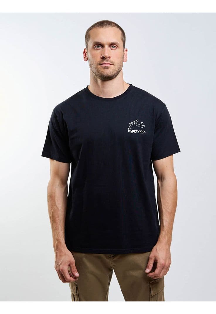 Polera MC Cyco Natural Co Negro Hombre Rusty S