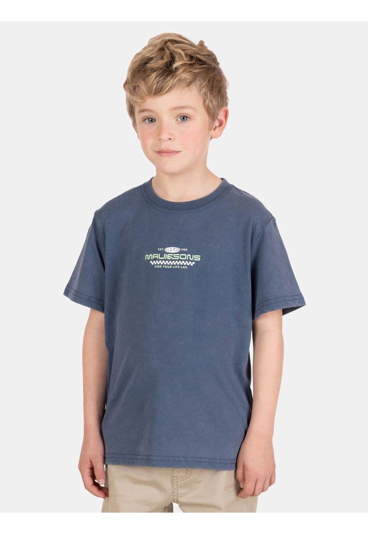 Polera MC IslaFlow Azul Infantil Maui And Sons 4