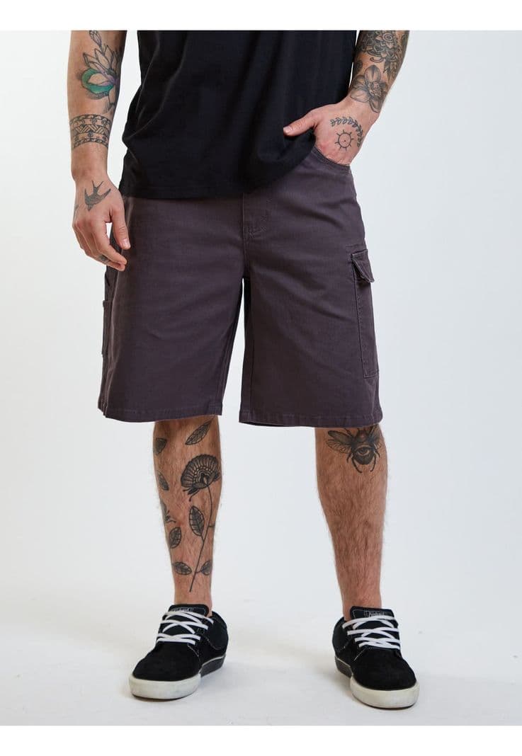 Bermuda Baggy Static Gris Hombre Volcom 32