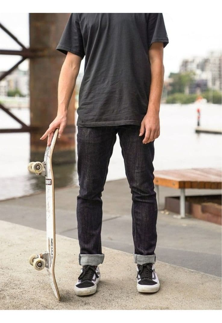 Jeans Vorta Slim Fit Denim Hombre Volcom Azul 33