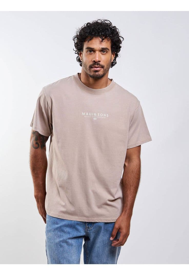 Polera MC Lioel Cafe Hombre Maui And Sons S