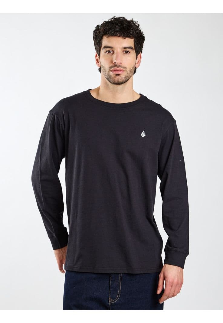 Polera ML Fracture Negro Hombre Volcom XL
