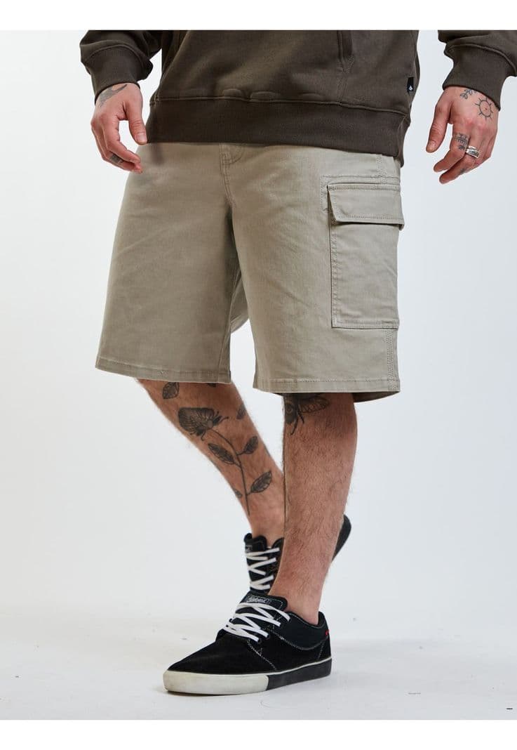 Bermuda Baggy Static Beige Hombre Volcom 34