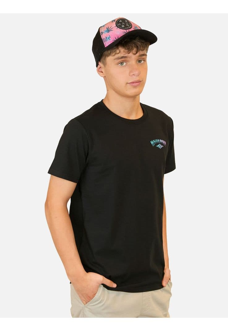 Pack Polera Jockey Elysian Negro Infantil Maui And Sons 10