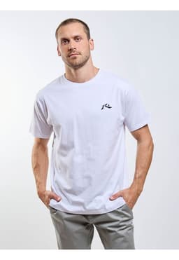 Polera MC Tiny R Logo Blanco Hombre Rusty XXL