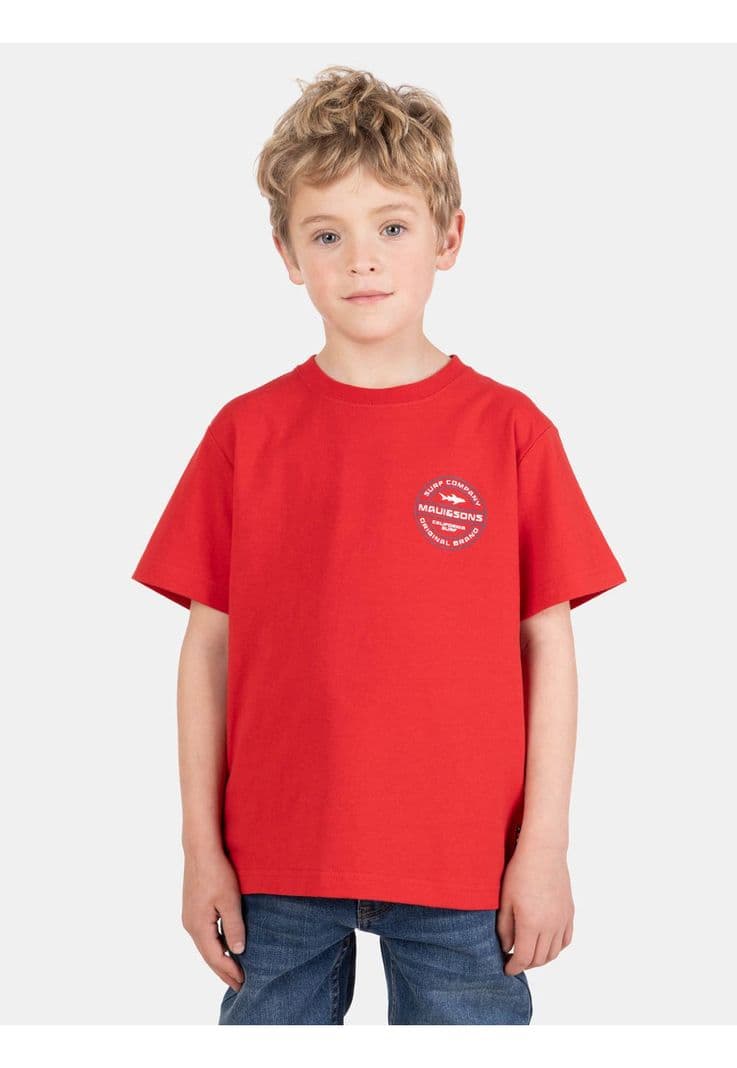 Polera MC SeaTribe Rojo Infantil Maui And Sons 8