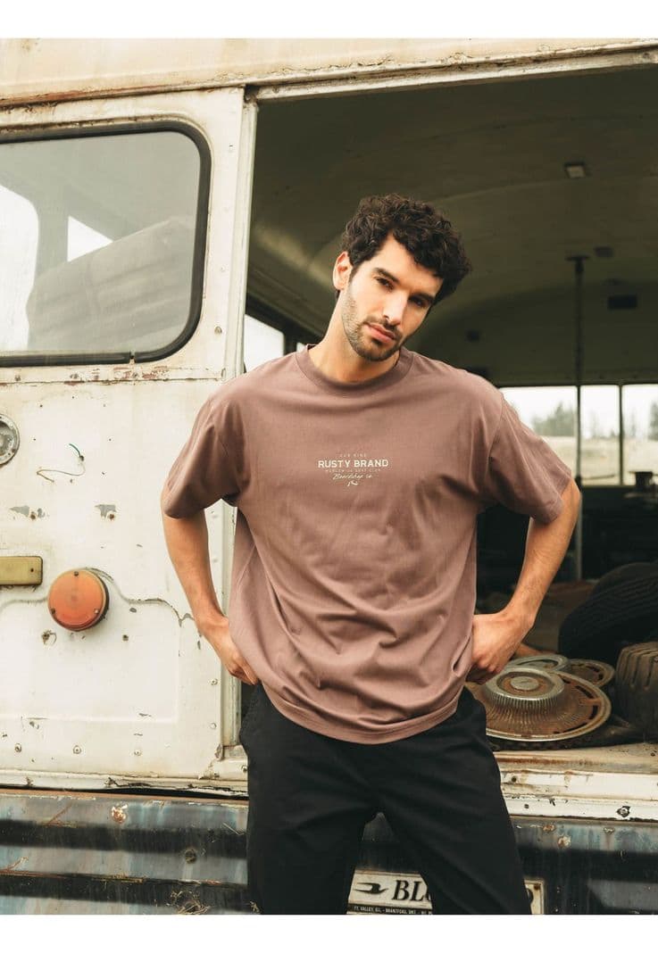 Polera MC Rusty Wsc Cafe Hombre Rusty XL