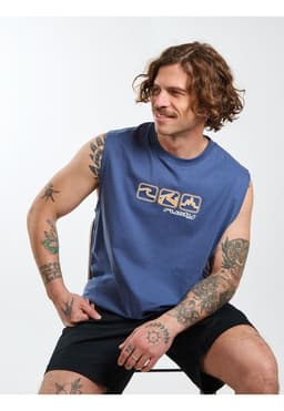 Polera SM Headland Azul Hombre Rusty L