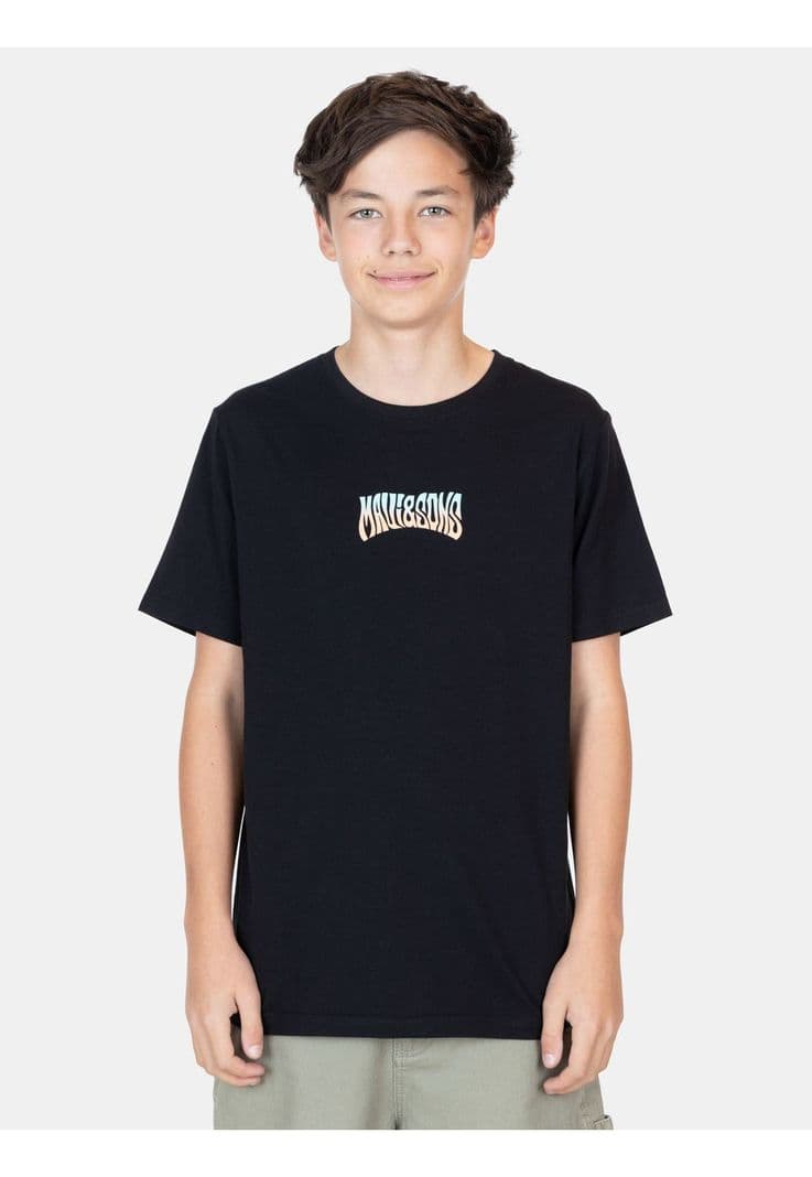 Polera MC BoardSkin Negro Infantil Maui And Sons 16