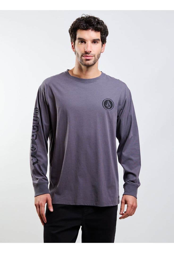 Polera ML Povj Gris Hombre Volcom S