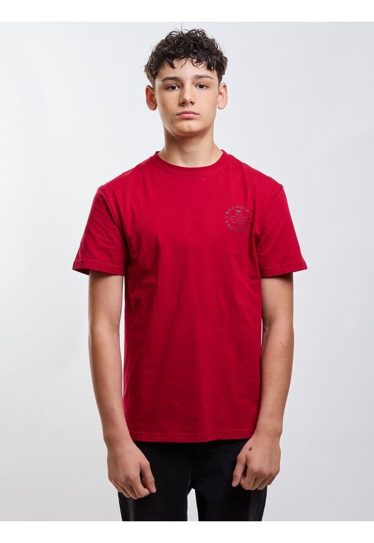 Polera MC Ride You Life Rojo Infantil Maui And Sons 10