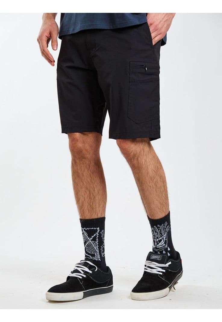 Bermuda Cargo Catalyst Negro Hombre Volcom 32
