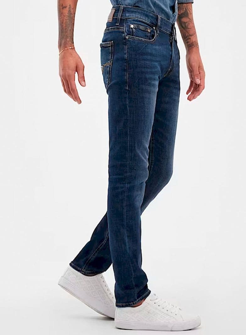 Jeans Skinny Basic Azul Hombre Guess 32