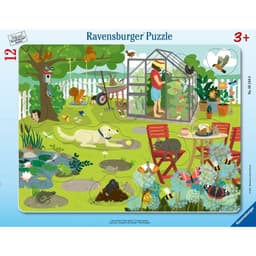 Puzzle enmarcado Animales en el Jardin Azul 38