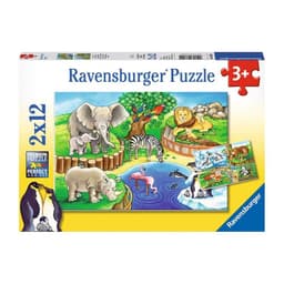 Puzzle Animales del zoologico - 2x12 Amarillo 25
