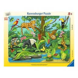 Puzzle enmarcado - Animales de la selva Amarillo 37