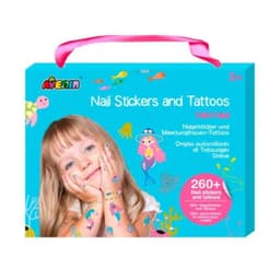 Set de Stickers para Unas y Tatuajes Temporales - Sirenas Azul 21