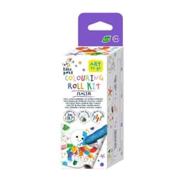Mini Kit Rollo de Papel y Crayones para Colorear Vida Marina Blanco 20