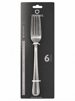 Set 6 Tenedores Acero Inoxidable Modelo Cl sico Krons
