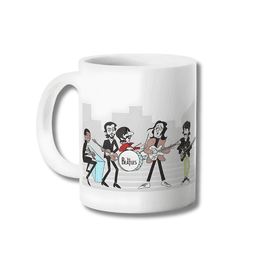 Taza The Beatles Rooftop Colors Tazon 325ml Blanco
