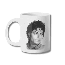 Taza Michael Jackson Thriller Tazon 325ml Blanco