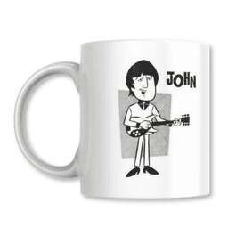 Taza John Lennon The Beatles Cartoon Edition Tazon 325ml Blanco