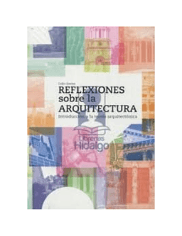 REFLEXIONES SOBRE ARQUITECTURA