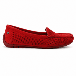 Mocasin Rojo Mujer Casual Chalada Nautico 40