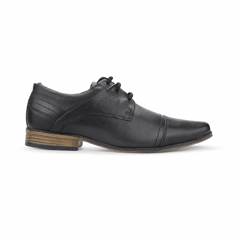 Zapato Ferracini Hombre 6065 Derby Negro Matte Casual 38