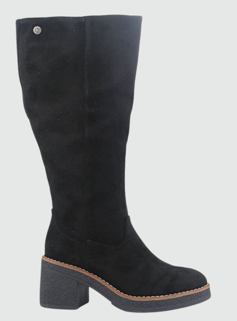 Bota Chalada Mujer Bricca-1 Negro Casual 35