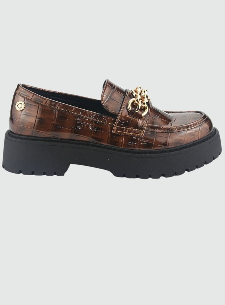 Mocasin Chalada Mujer Lenin-1 Cafe Casual 40