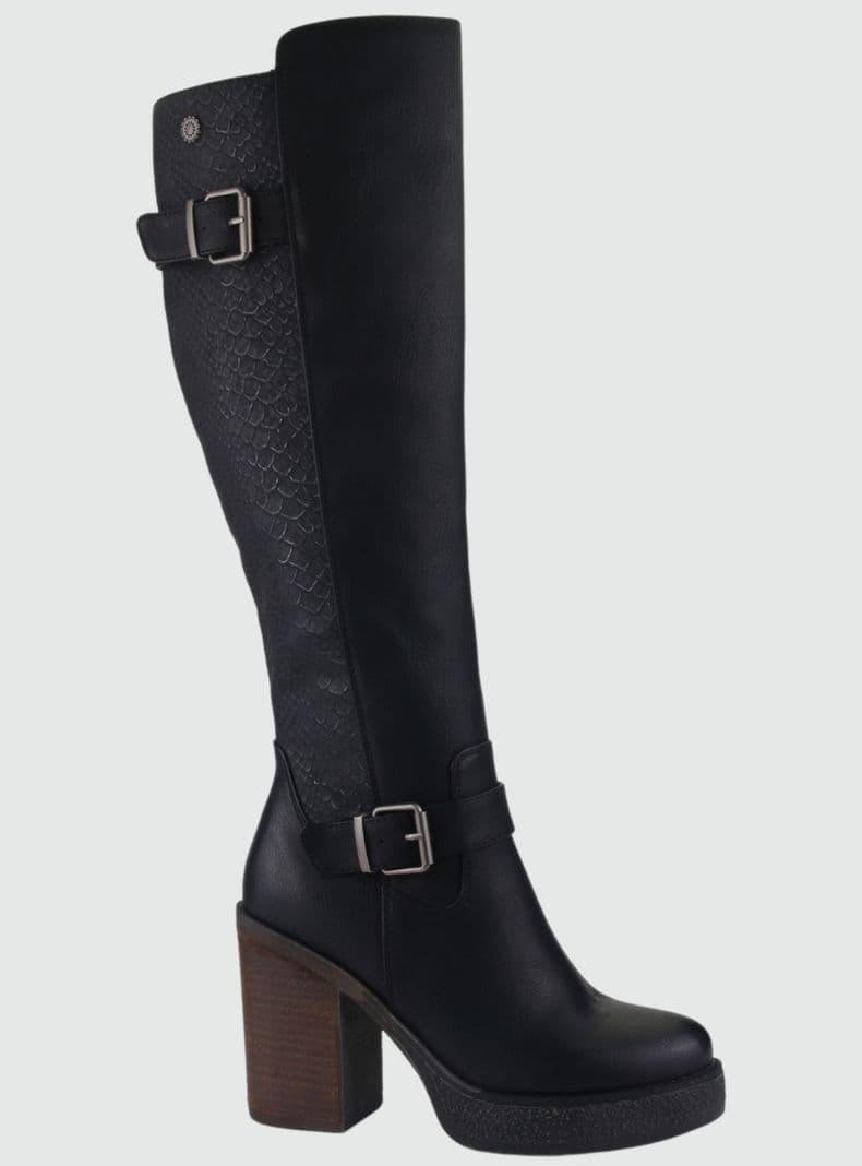Bota Chalada Mujer Ella-11 Negro Casual 38