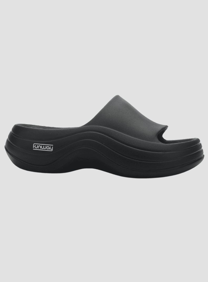 Sandalia Mujer Casual Negro Funway Beach-35