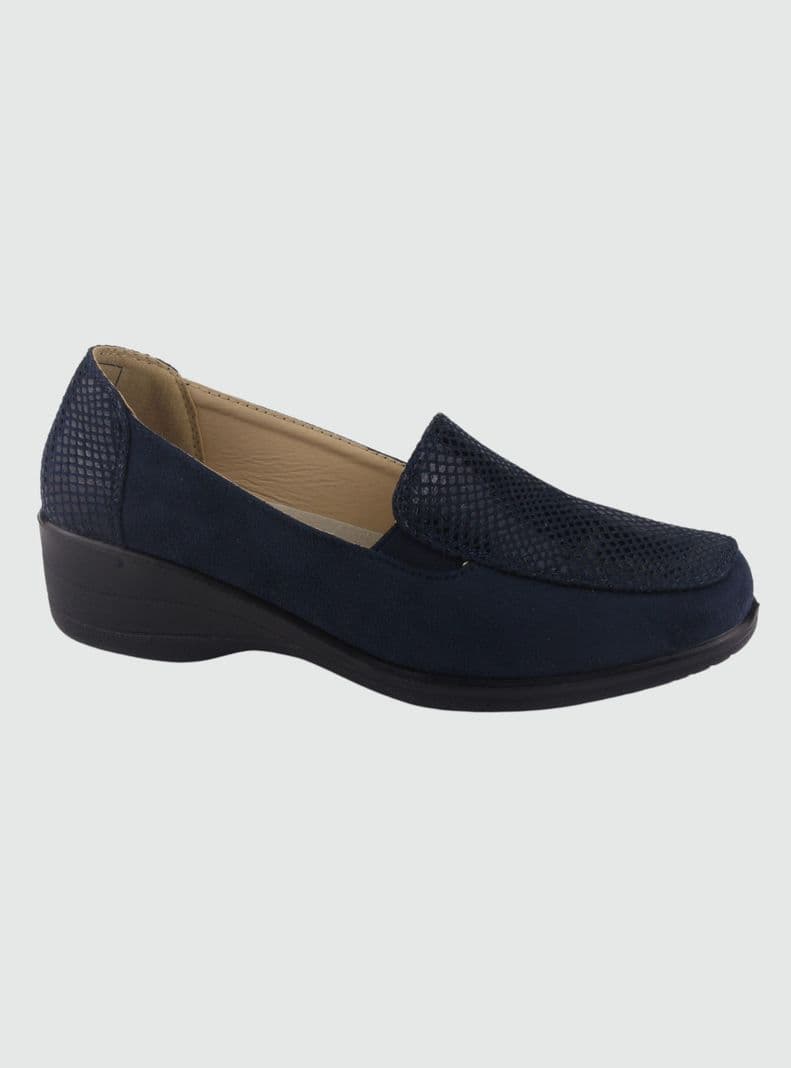 Mocasin Chalada Mujer Oscar-1 Azul Marino Comfort 39