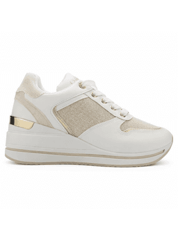 Zapatilla Blanco y Dorado Mujer Urbano Chalada Bolkinew 35