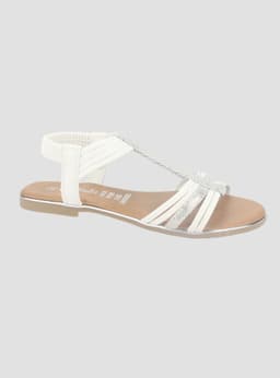 Sandalia Chalada Mujer Alki-1 Blanco Plana 38
