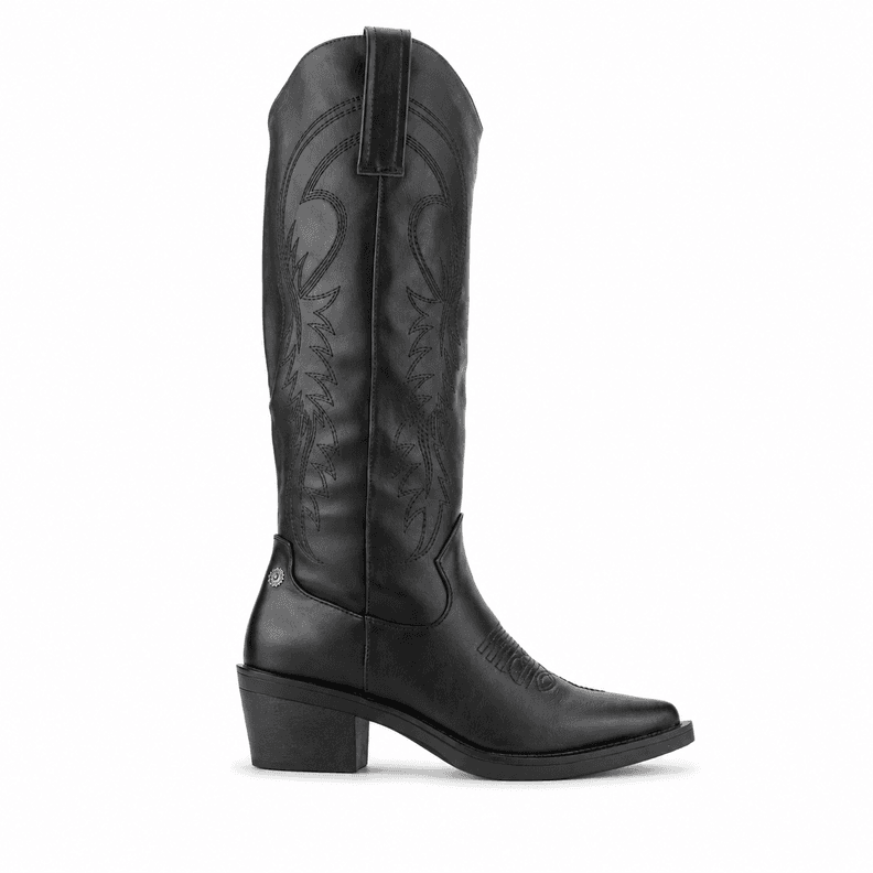 Bota Chalada Mujer West-20 Negro Negro Casual 35