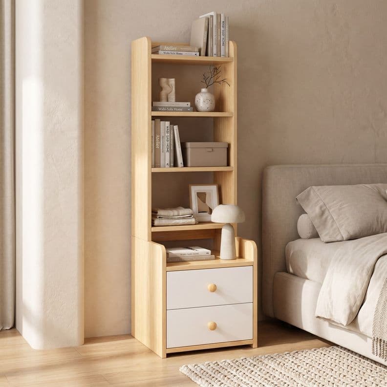Velador Con Respaldo Alto Moderno Homer Design 128*30*40cm Cafe