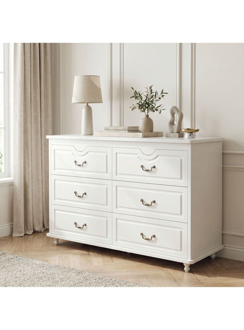 Comoda Cajonera Gabriela Elegante Estilo France 120*40*78cm Blanco