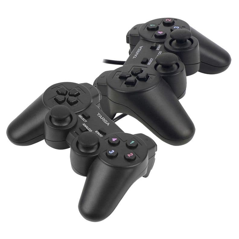 KIT DE DOS JOYSTICK Targa TGPLAY W2 Negro