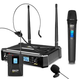 Kit Microfono Inalambrico MultiFrec. SKP UHF 700PRO Negro