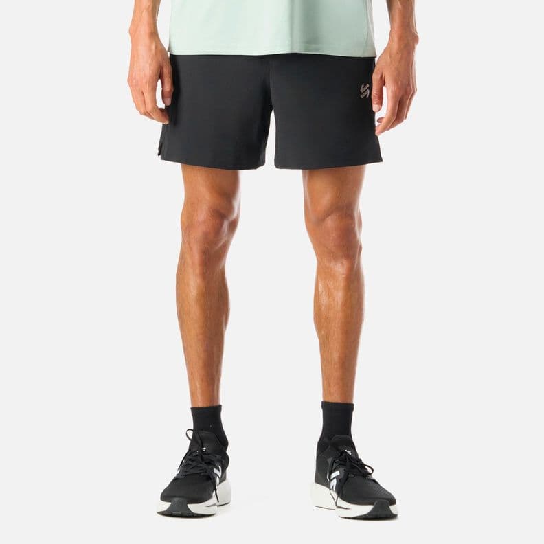 Short Deportivo Running 5" Hombre Tempo Negro L