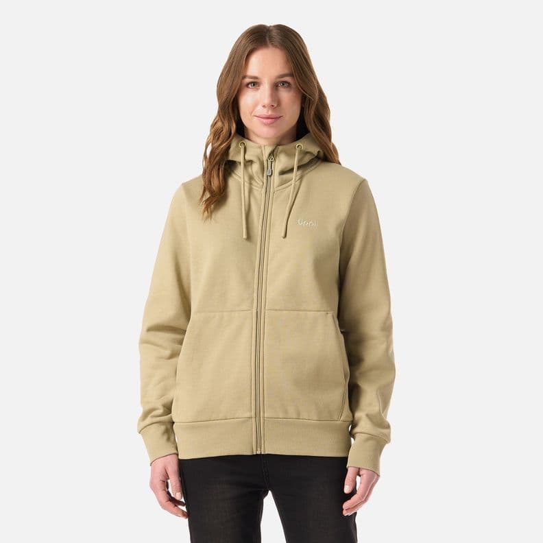 Poleron Mujer Ulmo Full Zip Hoody Sweatshirt Verde Oliva Lippi V26 Verde Olivo XL