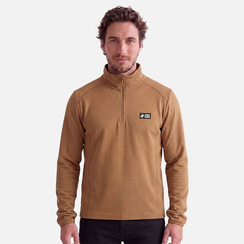 Poleron Hombre Taina Cafe Claro Haka Honu V27 L