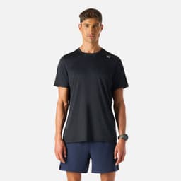 Polera manga corta running hombre Tempo Advanced Negro XXL
